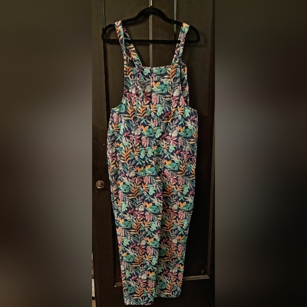 Lucy & YAL Print Denim Overalls